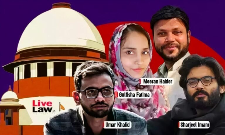 Supreme Court Denies Bail to Umar Khalid, Sharjeel Imam; Grants Bail to Five Others in Delhi Riots Conspiracy Case