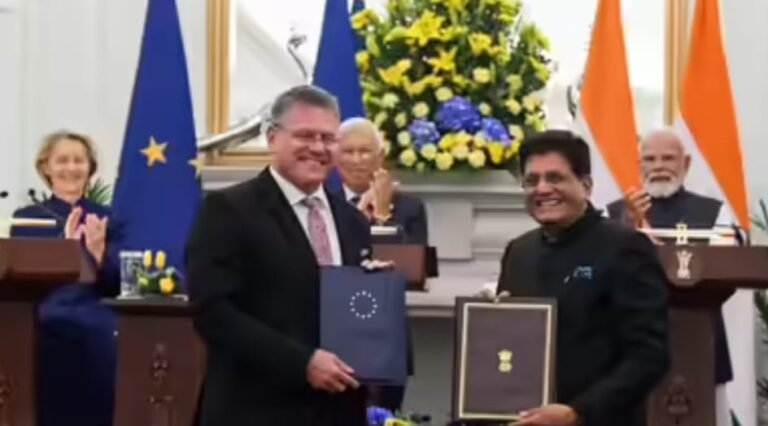 Piyush Goyal hits back at Congress over India-EU FTA criticism, calls deal a “historic economic breakthrough”