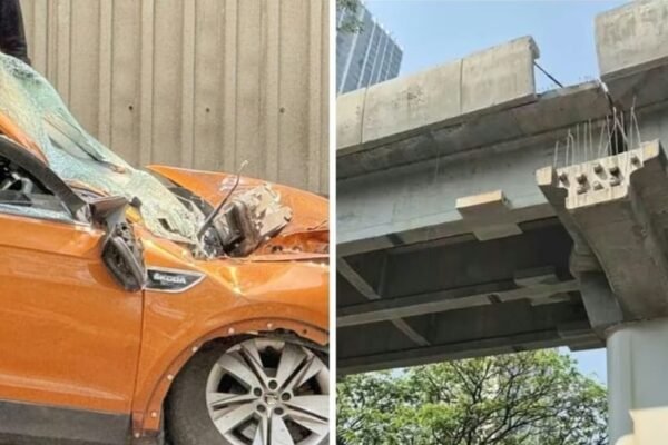 Mumbai Metro Tragedy: One Dead, Three Injured as Concrete Slab Collapses in Mulund West