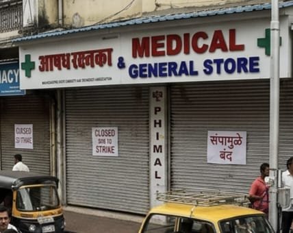 महाराष्ट्र में दवा संकट: केमिस्ट हड़ताल से मरीज परेशान, कई मेडिकल स्टोर रहे बंद