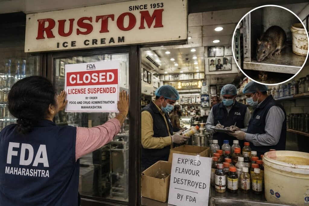 मुंबई के मशहूर ‘के रुस्तम’ आइसक्रीम पार्लर का लाइसेंस निलंबित, परिसर में चूहे मिलने से कार्रवाई