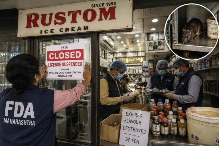मुंबई के मशहूर ‘के रुस्तम’ आइसक्रीम पार्लर का लाइसेंस निलंबित, परिसर में चूहे मिलने से कार्रवाई