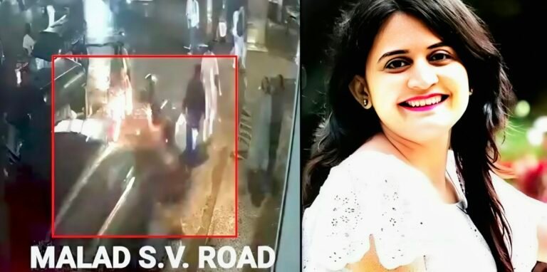 मालाड में बेकाबू MG Windsor ने उड़ाए स्कूटर और ऑटो, 34 वर्षीय महिला की मौत; 6 घायल
